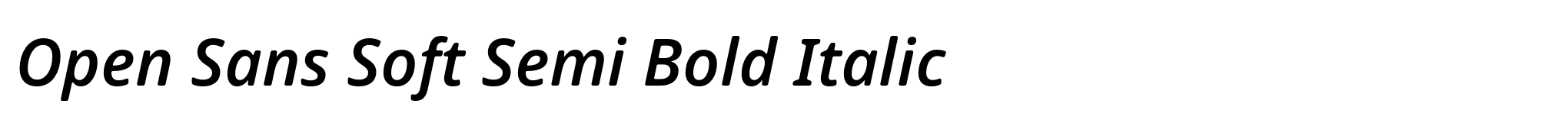 Open Sans Soft Semi Bold Italic image